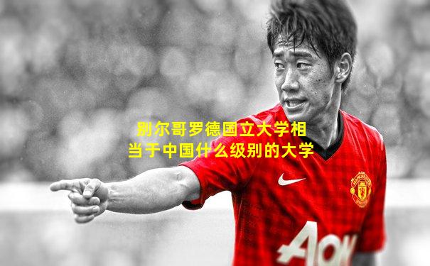 别尔哥罗德国立大学相当于中国什么级别的大学