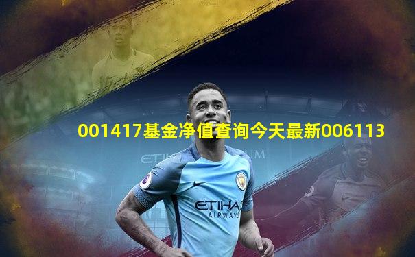 001417基金净值查询今天最新006113