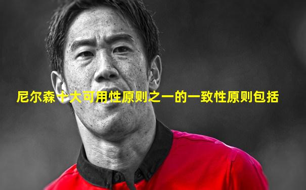 尼尔森十大可用性原则之一的一致性原则包括
