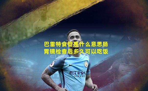 巴雷特食管是什么意思肠胃镜检查后多久可以吃饭